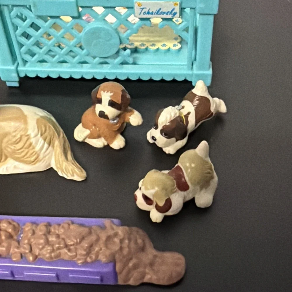 READ 1993 Littlest Pet Shop Beethoven's 2nd Nuzzletime Nursery Kenner Vintage